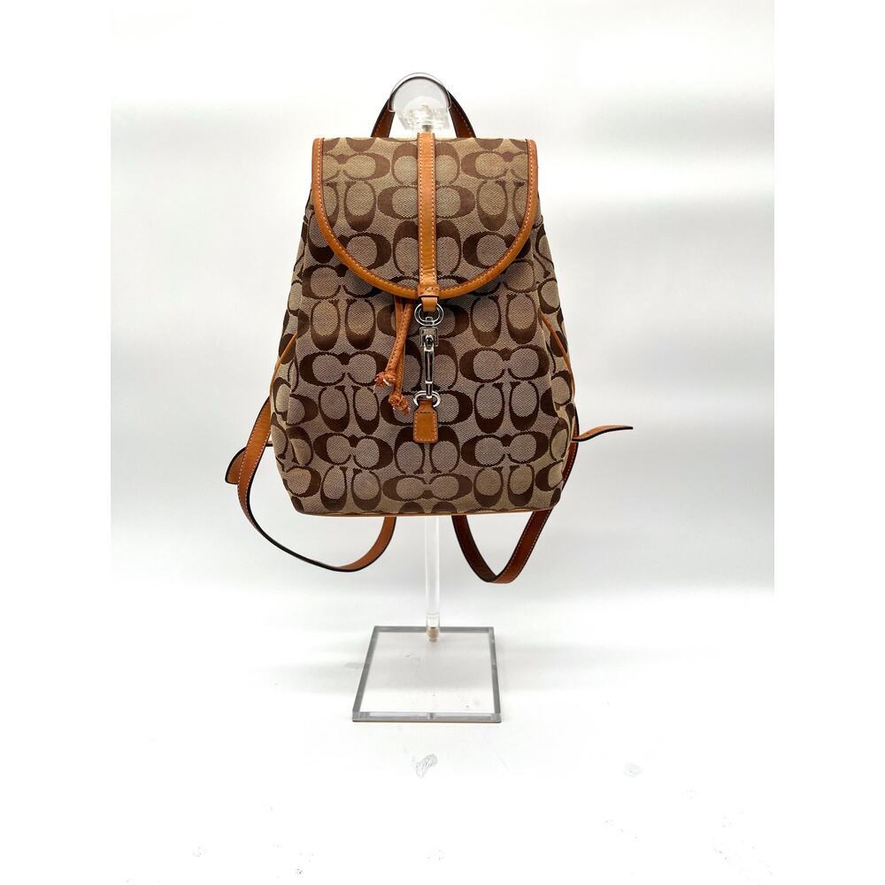 COACH Vintage Y2K Signature Mini Backpack, Brown